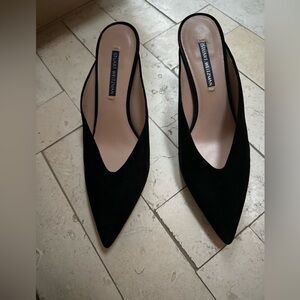 Stuart Weitzman Suede Mules